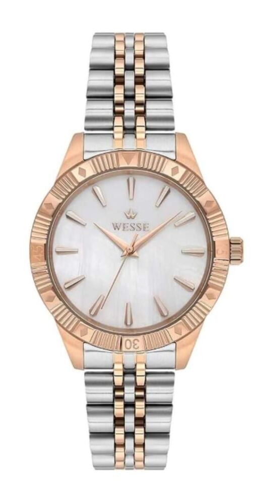Wesse WWL113504 Quartz Çelik Rose/Gri Sedef Kadran 35 mm Kadın Kol Saati