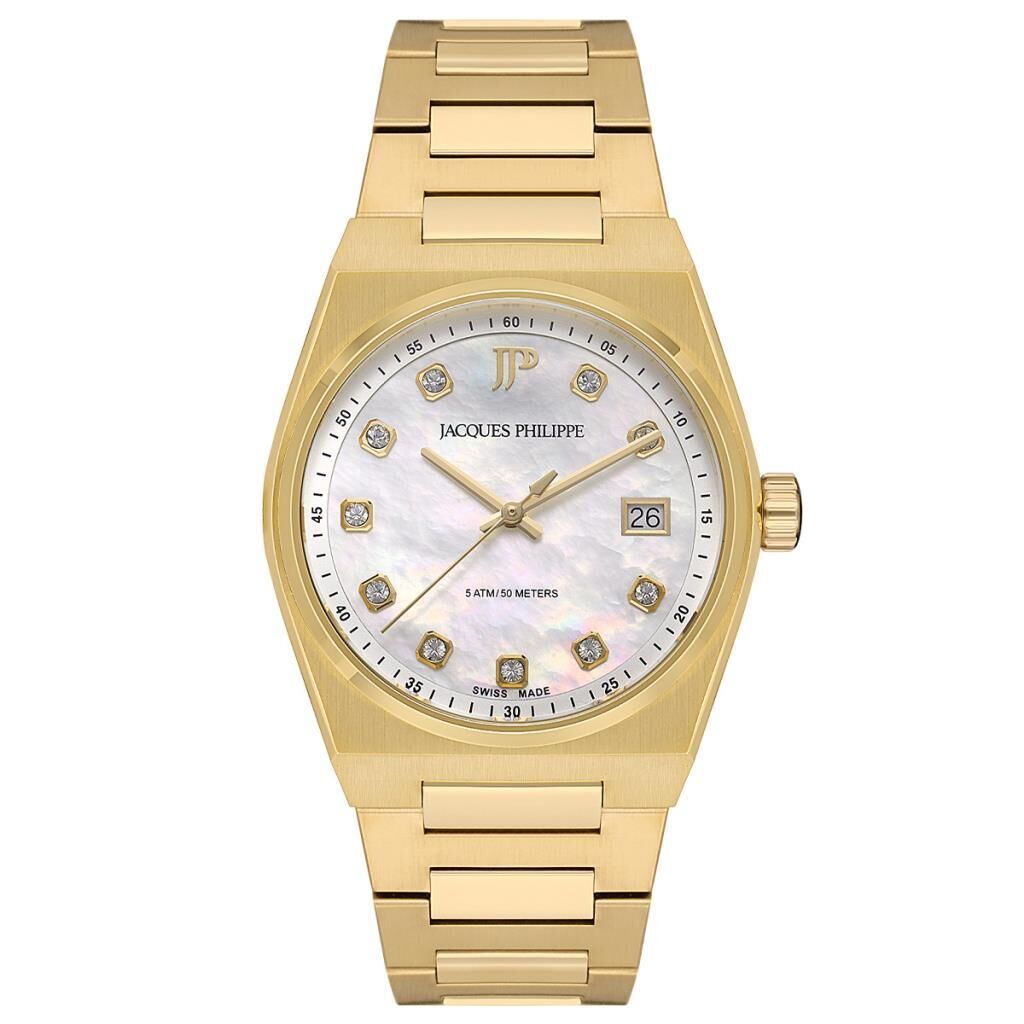 Jacques Philippe JPQLS522384S Swiss Made Safir 34 mm Kadın Kol Saati