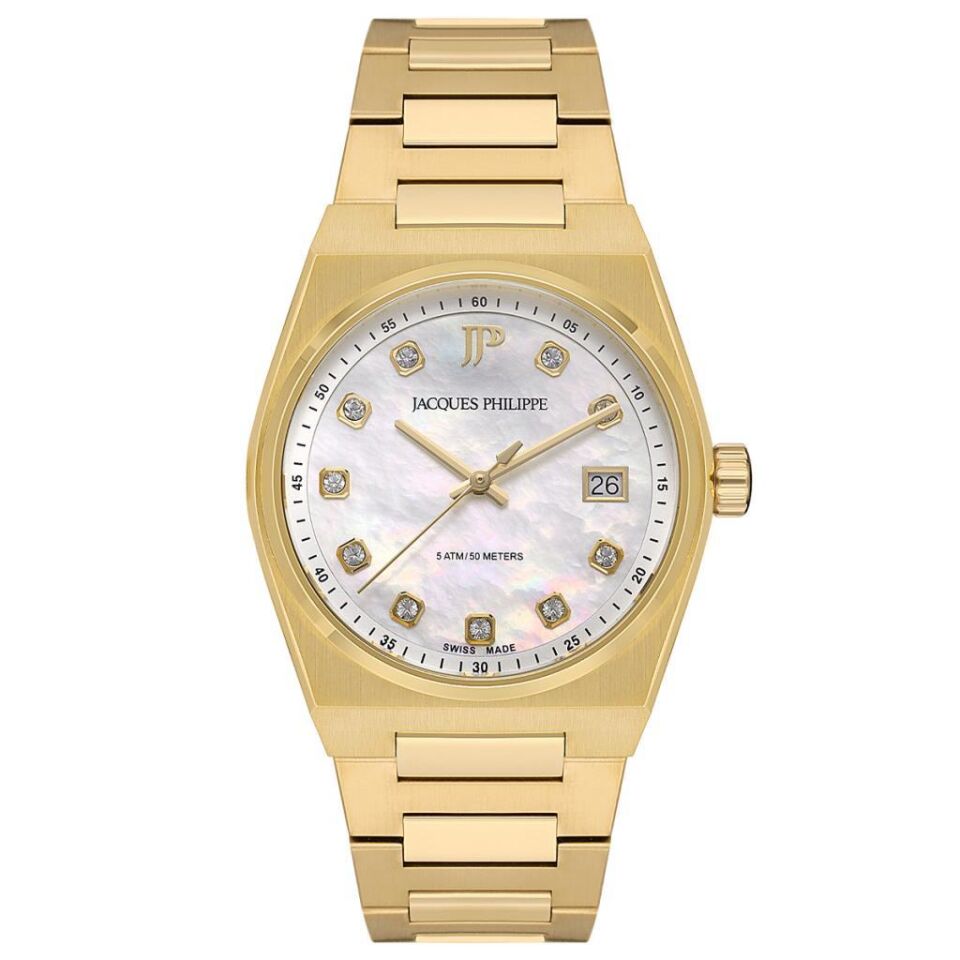 Jacques Philippe JPQLS522384S Swiss Made Safir 34 mm Kadın Kol Saati