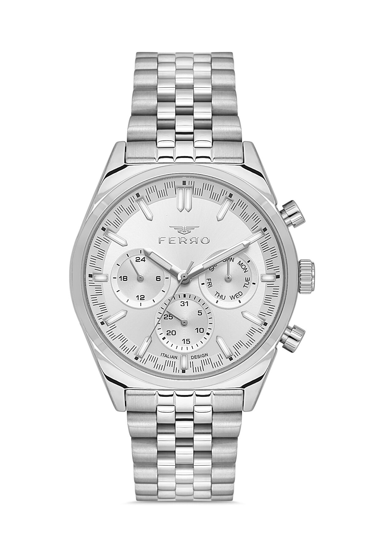 Ferro FM11647AWT-A Quartz Çelik Gri 43 mm Erkek Kol Saati