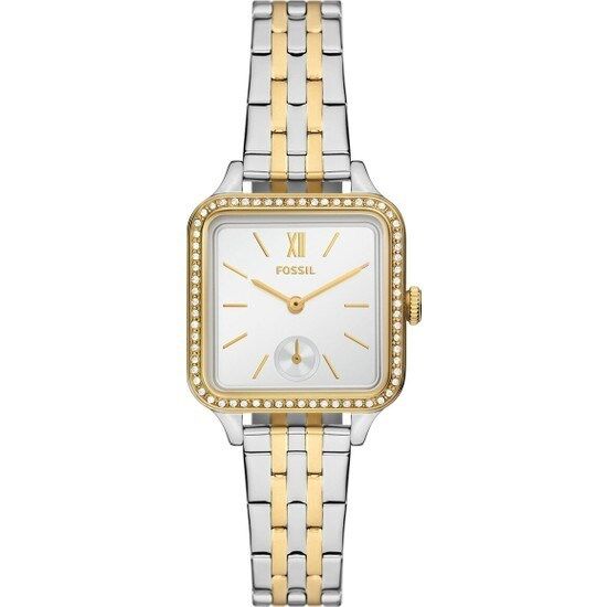Fossil FBQ3908 Quartz Çelik Altın/Gri 28 mm Kadın Kol Saati