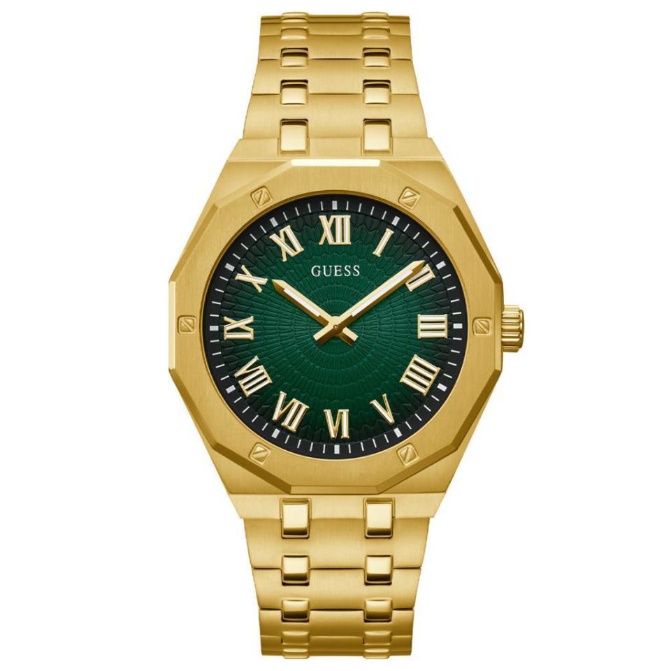 Guess GUGW0575G2 Quartz Çelik Gold Yeşil Kadran 42 mm Erkek Kol Saati