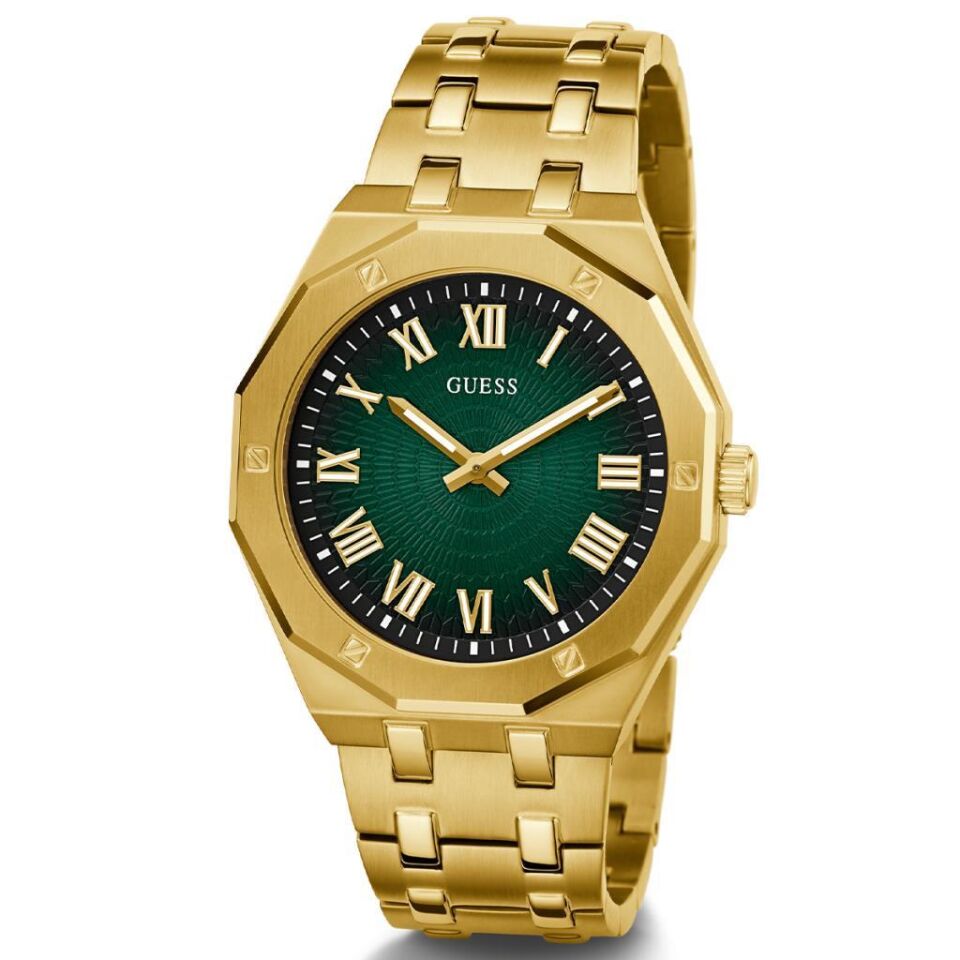 Guess GUGW0575G2 Quartz Çelik Gold Yeşil Kadran 42 mm Erkek Kol Saati