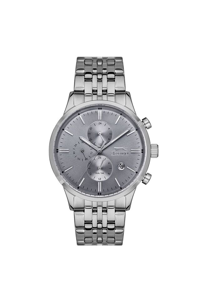 Slazenger Sl.09.2042.2.01 45 mm Gri Erkek Kol Saati