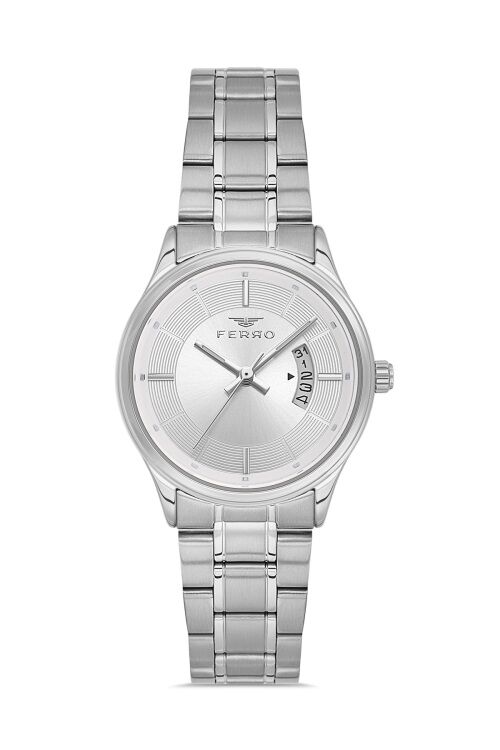 Ferro Quartz Çelik Gri 31 mm Kadın Kol Saati