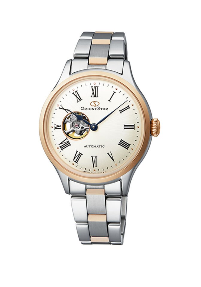 Orient Star RE-ND0001S00B KurOtomatik Çelik Gri Open Heart Krem Kadran Kristal Cam 31 mm