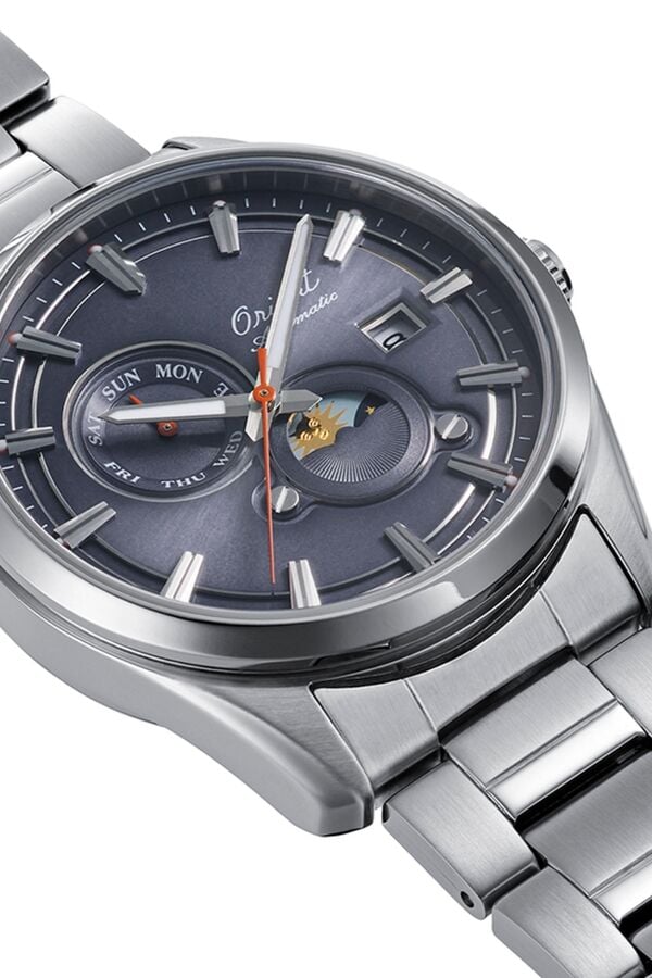 Orient Sun And Moon RA-AK0311N30B Limited EditionOtomatik Çelik Gri 42 mm Erkek Kol Saati