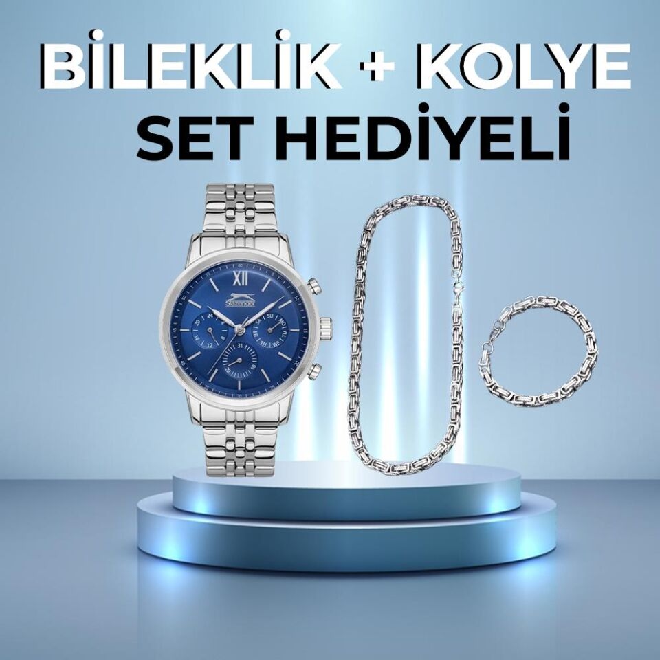 Slazenger Sl.09.2044.2.02 45 mm Gri Erkek Kol Saati