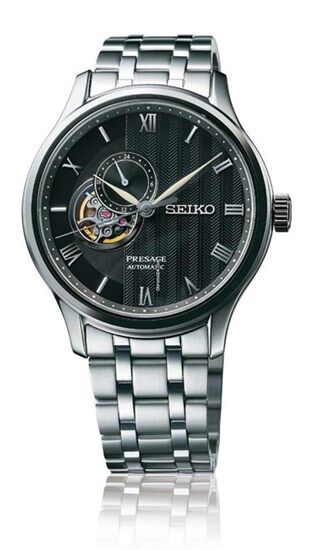 Seiko Presage SSA377J1 Quartz Çelik Gri Siyah Kadran 42 mm Erkek Kol Saati