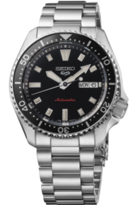 Seiko SRPL85K Otomatik Çelik Gri Siyah Kadran 10 ATM 43 mm Erkek Kol Saati