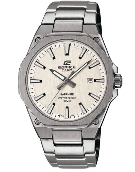 Casio EFR-S108D-7AVUDF Edifice Quartz Çelik Gri Beyaz Kadran 40 mm Erkek Kol Saati