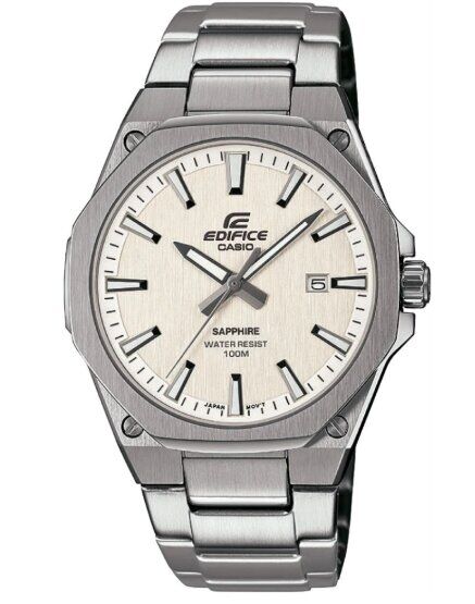 Casio EFR-S108D-7AVUDF Edifice Quartz Çelik Gri Beyaz Kadran 40 mm Erkek Kol Saati
