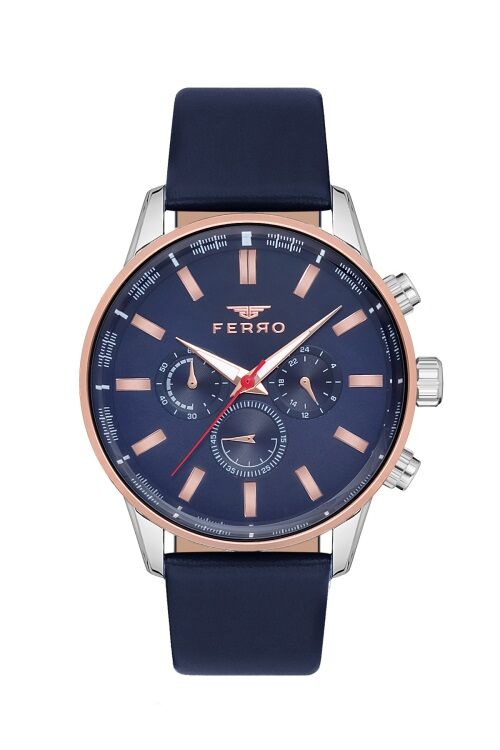 FM11084B-E3 45 mm Lacivert Erkek Kol Saati