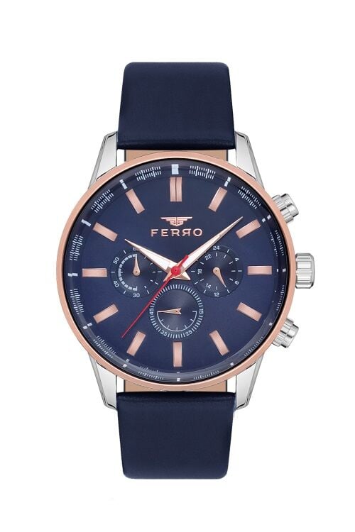 FM11084B-E3 45 mm Lacivert Erkek Kol Saati