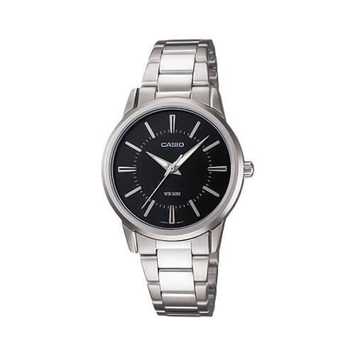 Casio LTP-1303D-1AVDF Quartz Çelik Gri Siyah Kadran 30 mm Kadın Kol Saati