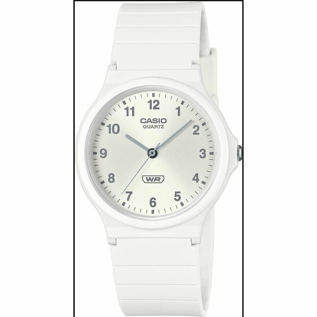 Casio MQ-24B-7BDF Quartz Silikon Beyaz 35 mm Erkek Kol Saati