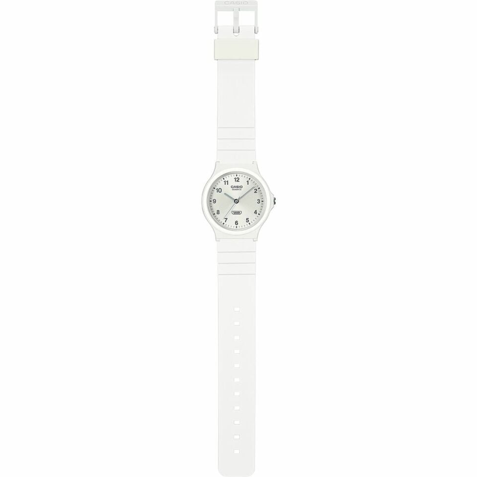 Casio MQ-24B-7BDF Quartz Silikon Beyaz 35 mm Erkek Kol Saati