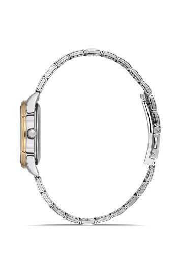 Ferro Quartz Çelik Altın/Gri Yeşil Kadran 31 mm Kadın Kol Saati