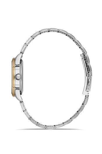 Ferro Quartz Çelik Altın/Gri Yeşil Kadran 31 mm Kadın Kol Saati