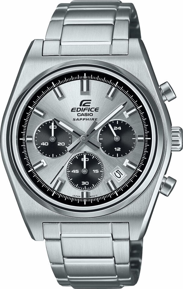 Casio EFB-730D-7AVUDF Edifice Quartz Çelik Gri Safir Cam 10 ATM 40 mm Erkek Kol Saati