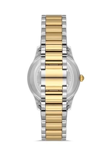 Ferro FL21501AWT-D6 Quartz Çelik Altın/Gri Yeşil Kadran 32 mm Kadın Kol Saati