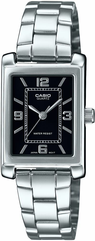 Casio LTP-1234DD-1ADF Quartz Çelik Gri Siyah Kadran 21 mm Kadın Kol Saati