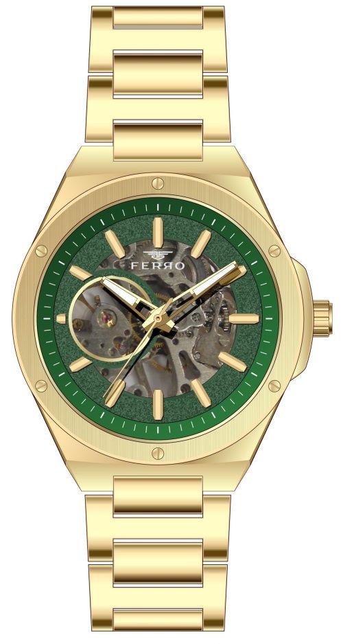 Ferro Sarı Çelik Kordon Erkek Kol Saati F31443A-B6