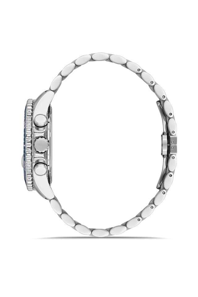 Ferro Gümüş Çelik Kordon Erkek Kol Saati FM11751AWT-A3 Fonksiyonları Aktif 3 ATM Su Geçirmez