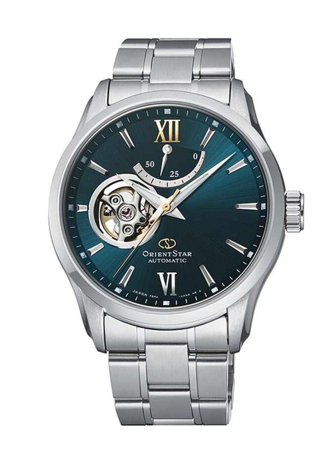 Orient Star RE-AT0002E00B KurOtomatik Çelik Gri Safir Kristal Yeşil Kadran 10 ATM Erkek Kol Saati