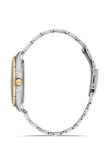 Ferro Sarı ve Gümüş Çelik Kordon Erkek Kol Saati F11476A-D6 3 ATM Su Geçirmez 2 Yıl Garantili