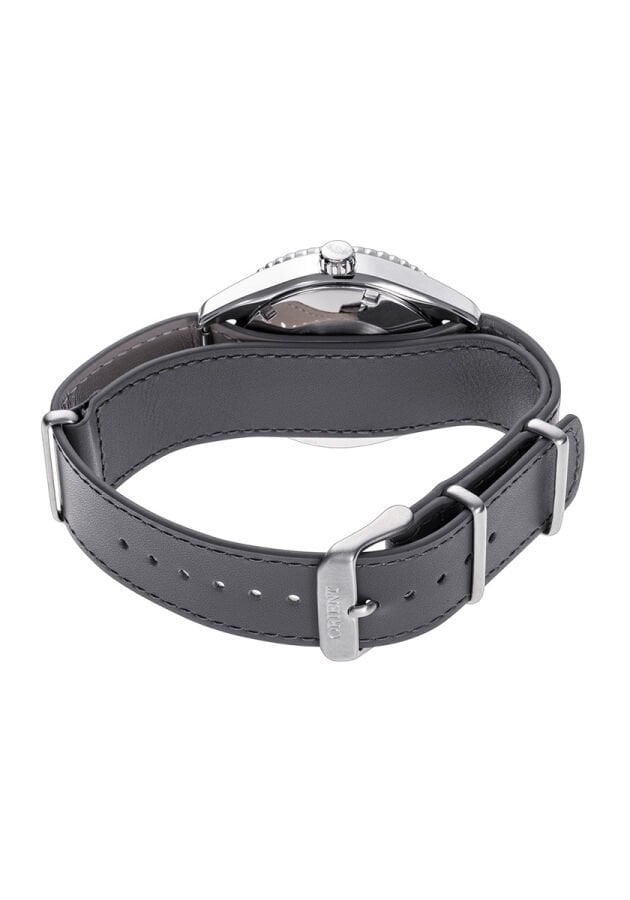 Orient RA-AC0Q07V30B Kurmalı Otomatik Deri Gri Mor Kadran Safir Cam 20 ATM 40 mm Erkek Kol Saati