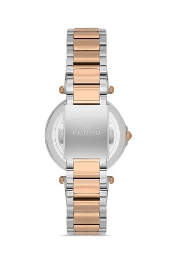 Ferro Quartz Çelik Rose/Gri 32 mm Kadın Kol Saati