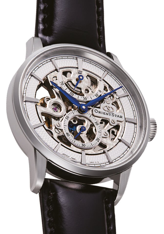 Orient RE-AZ0005S00B Deri Siyah Beyaz Kadran 38 mm Otomatik Erkek Kol Saati