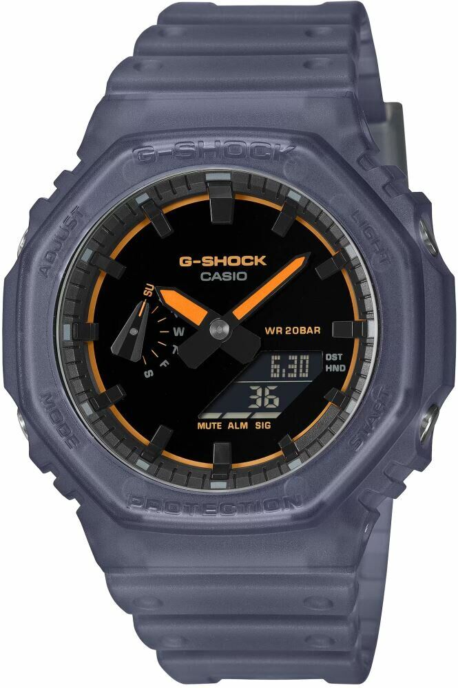 Casio GA-2100K-2ADR Quartz Silikon Mavi 20 ATM 45 mm Erkek Kol Saati