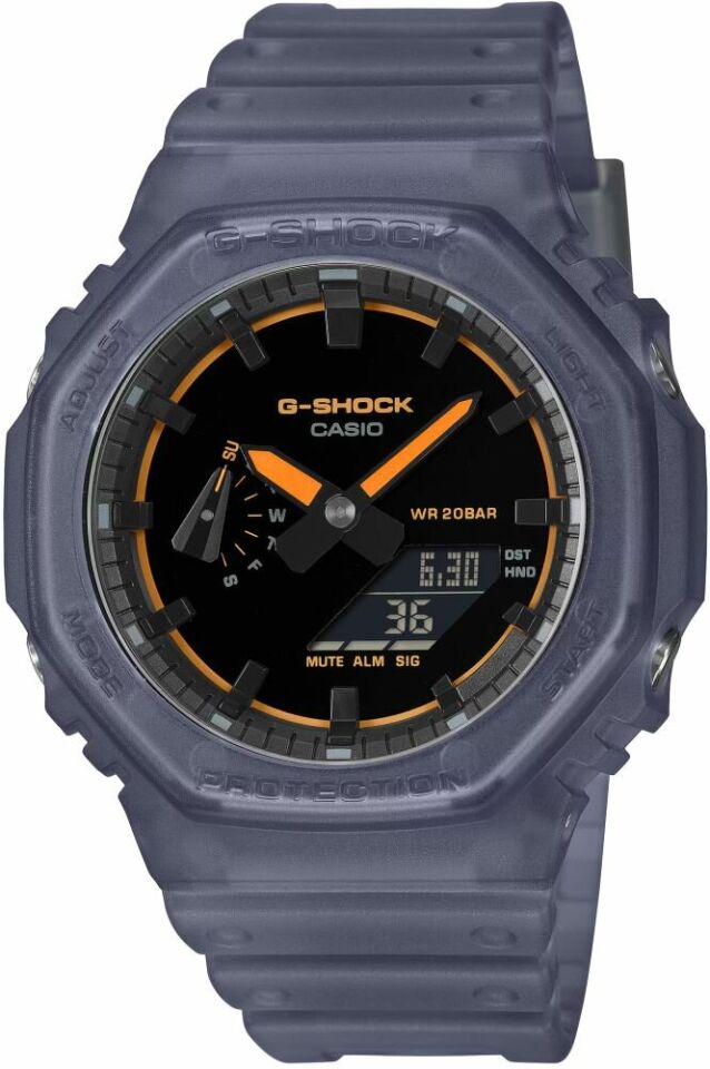 Casio GA-2100K-2ADR Quartz Silikon Mavi 20 ATM 45 mm Erkek Kol Saati