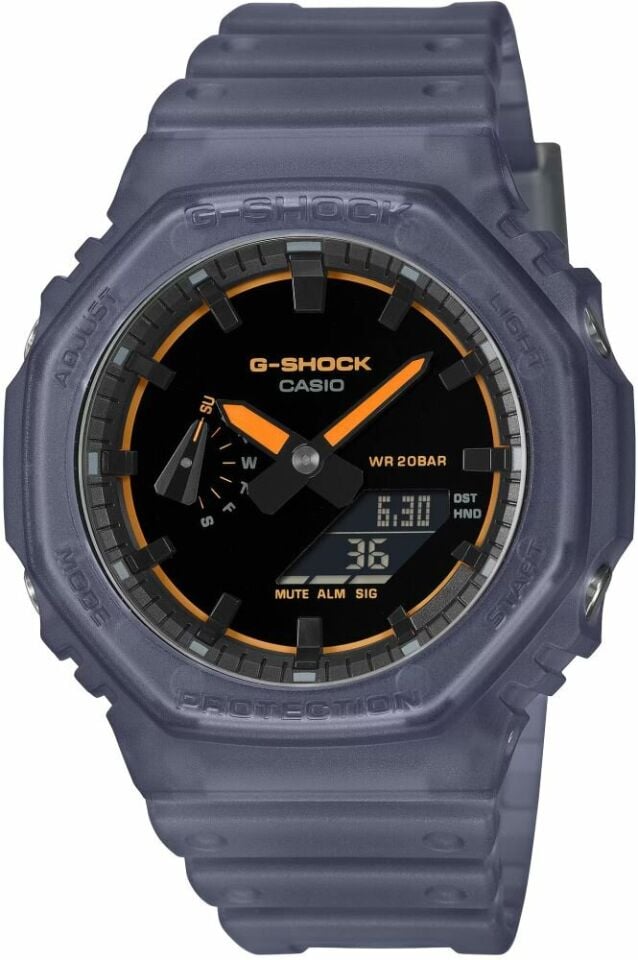 Casio GA-2100K-2ADR Quartz Silikon Mavi 20 ATM 45 mm Erkek Kol Saati