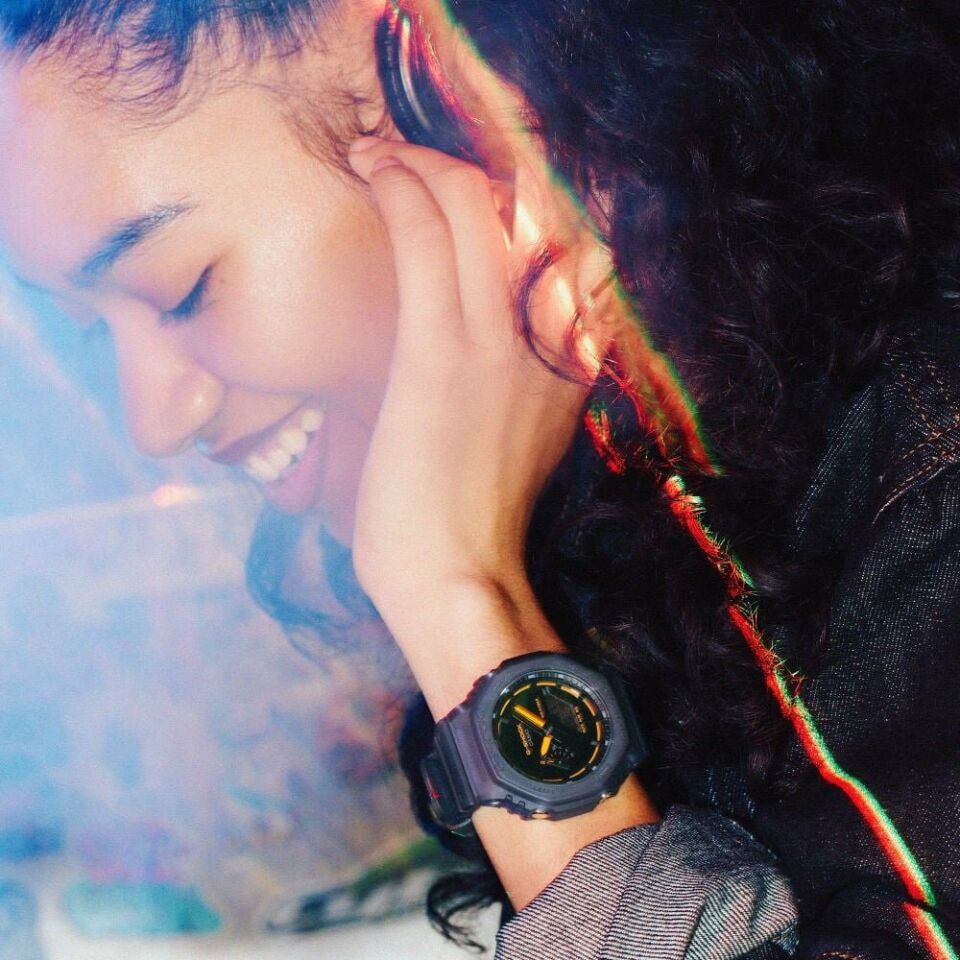 Casio GA-2100K-2ADR Quartz Silikon Mavi 20 ATM 45 mm Erkek Kol Saati