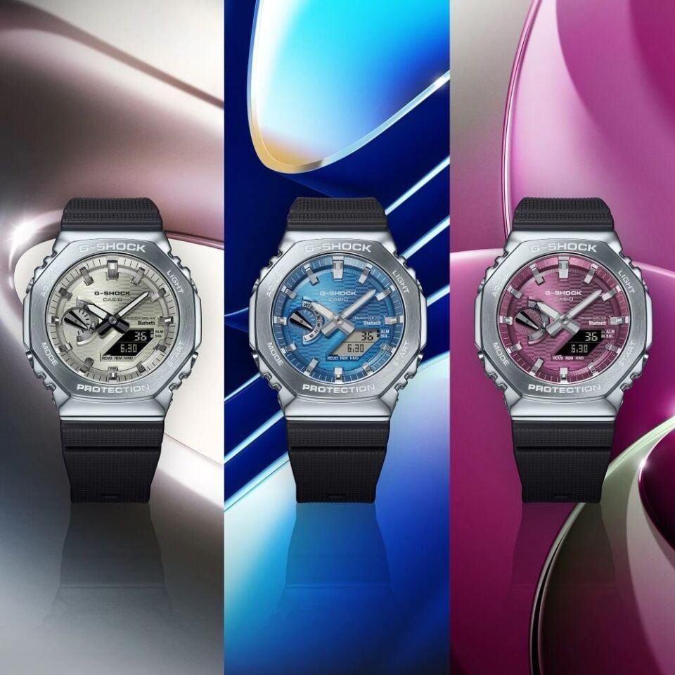 Casio GBM-2100A-8BDR Quartz Analog/Dijital Silikon Siyah 20 ATM 44 mm Erkek Kol Saati