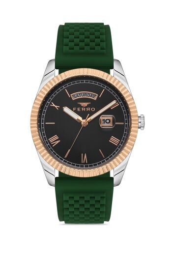 Ferro F11130DA-E Quartz Çift Kordonlu 41 mm Erkek Kol Saati