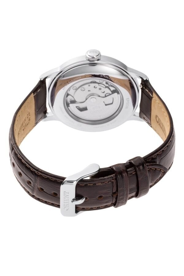 Orient Bambino RA-AC0023E30B Kurmalı Otomatik Deri Kahverengi Yeşil Kadran 41 mm Erkek Kol Saati