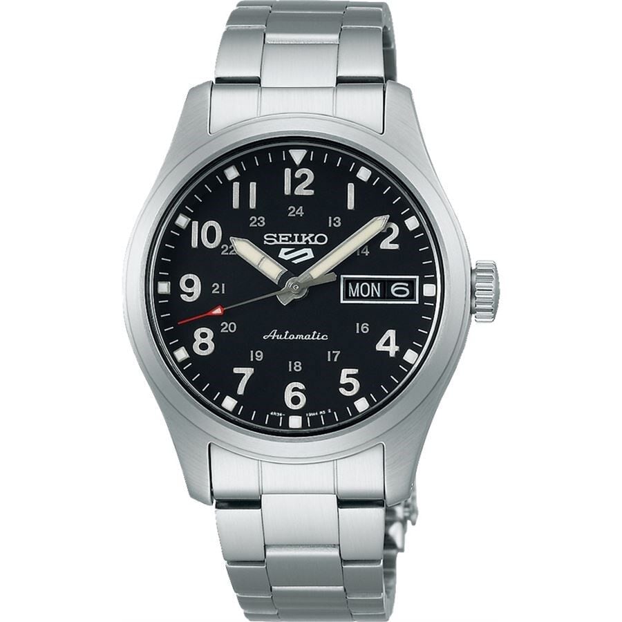 Seiko SRPJ81K1 Otomatik Çelik Gri Siyah Kadran 10 ATM 36 mm Erkek Kol Saati