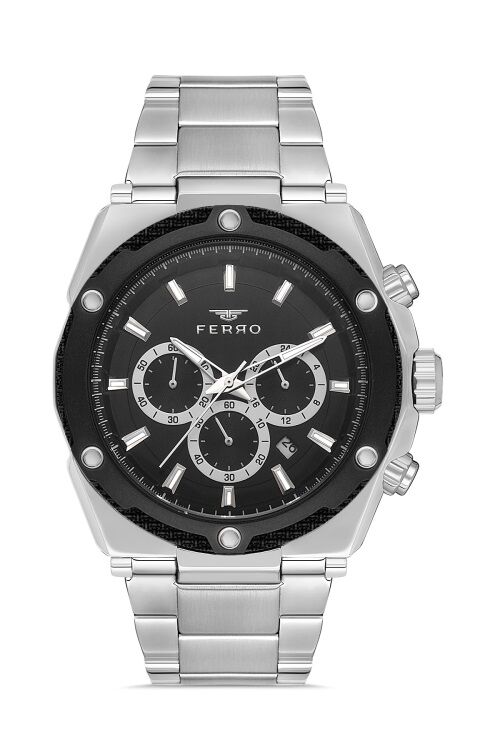 Ferro Gümüş Çelik Kordon Erkek Kol Saati FM31397A-J2