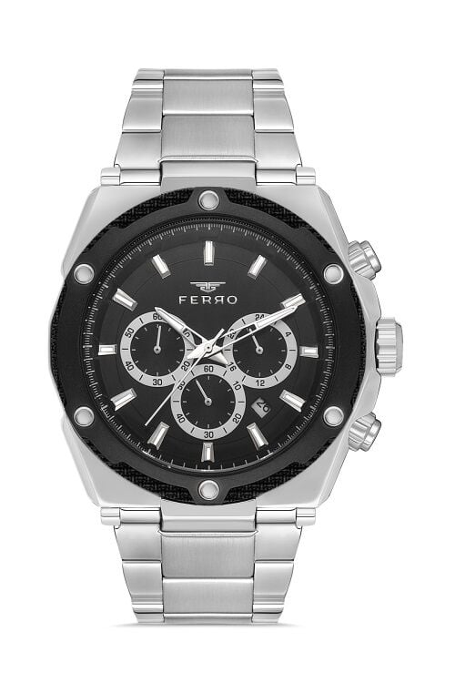 Ferro Gümüş Çelik Kordon Erkek Kol Saati FM31397A-J2