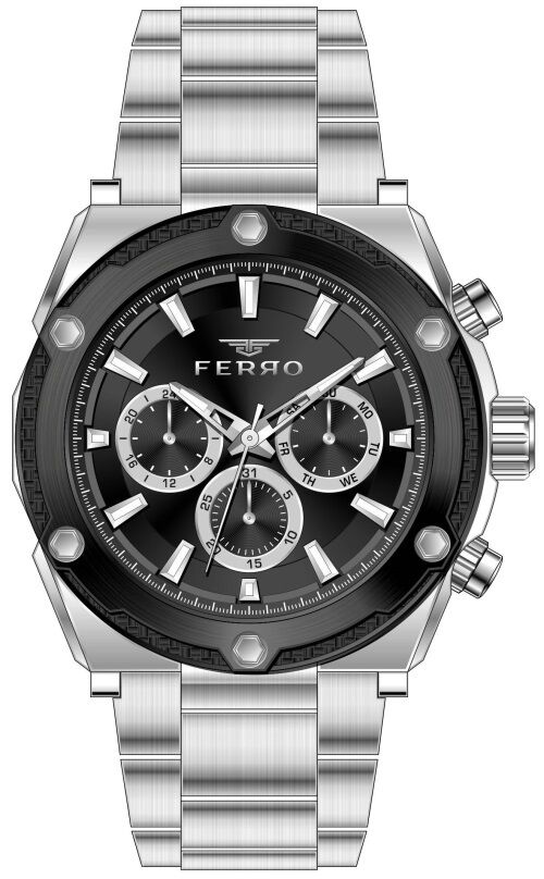 Ferro Gümüş Çelik Kordon Erkek Kol Saati FM31397A-J2