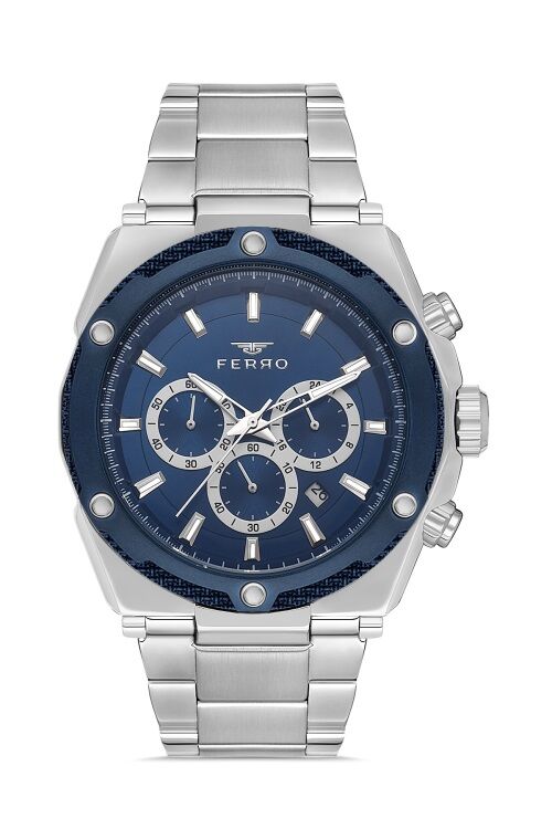 Ferro Gumus Celik Kordon Erkek Kol Saati FM31397A-L3