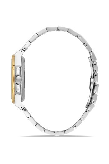 Ferro F11500AWT-D6 Quartz Çelik Altın/Gri Yeşil Kadran 43 mm Erkek Kol Saati