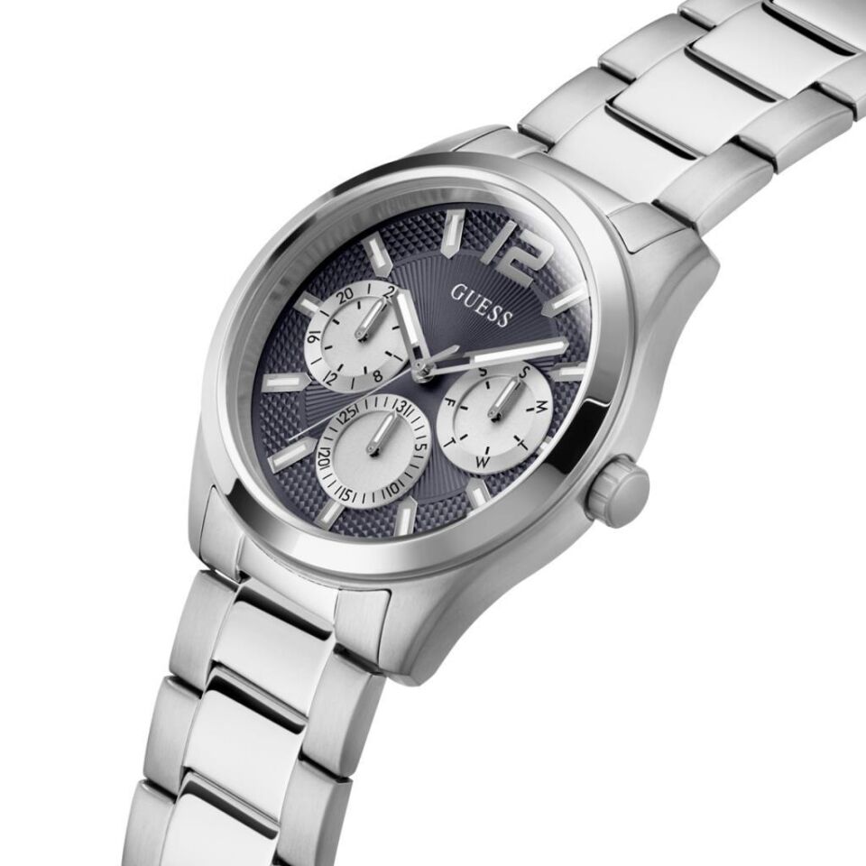 Guess GUGW0707G1 Quartz Çelik Gri Lacivert Kadran 42 mm Erkek Kol Saati