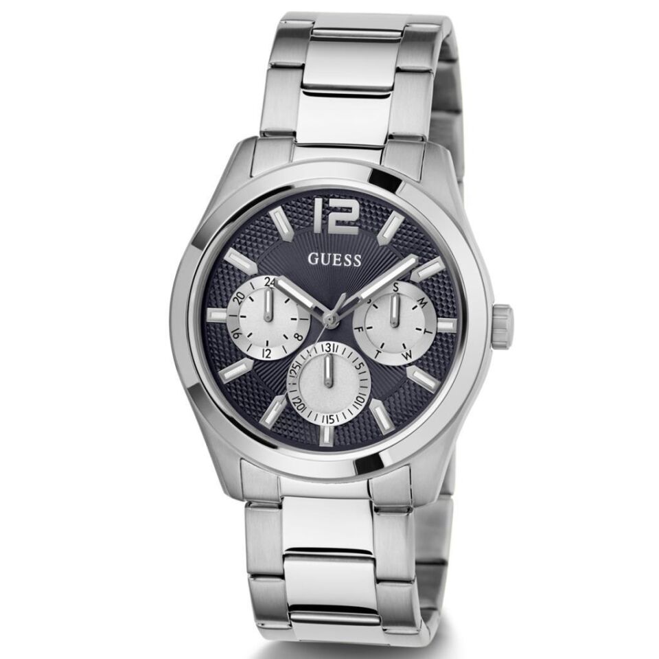 Guess GUGW0707G1 Quartz Çelik Gri Lacivert Kadran 42 mm Erkek Kol Saati