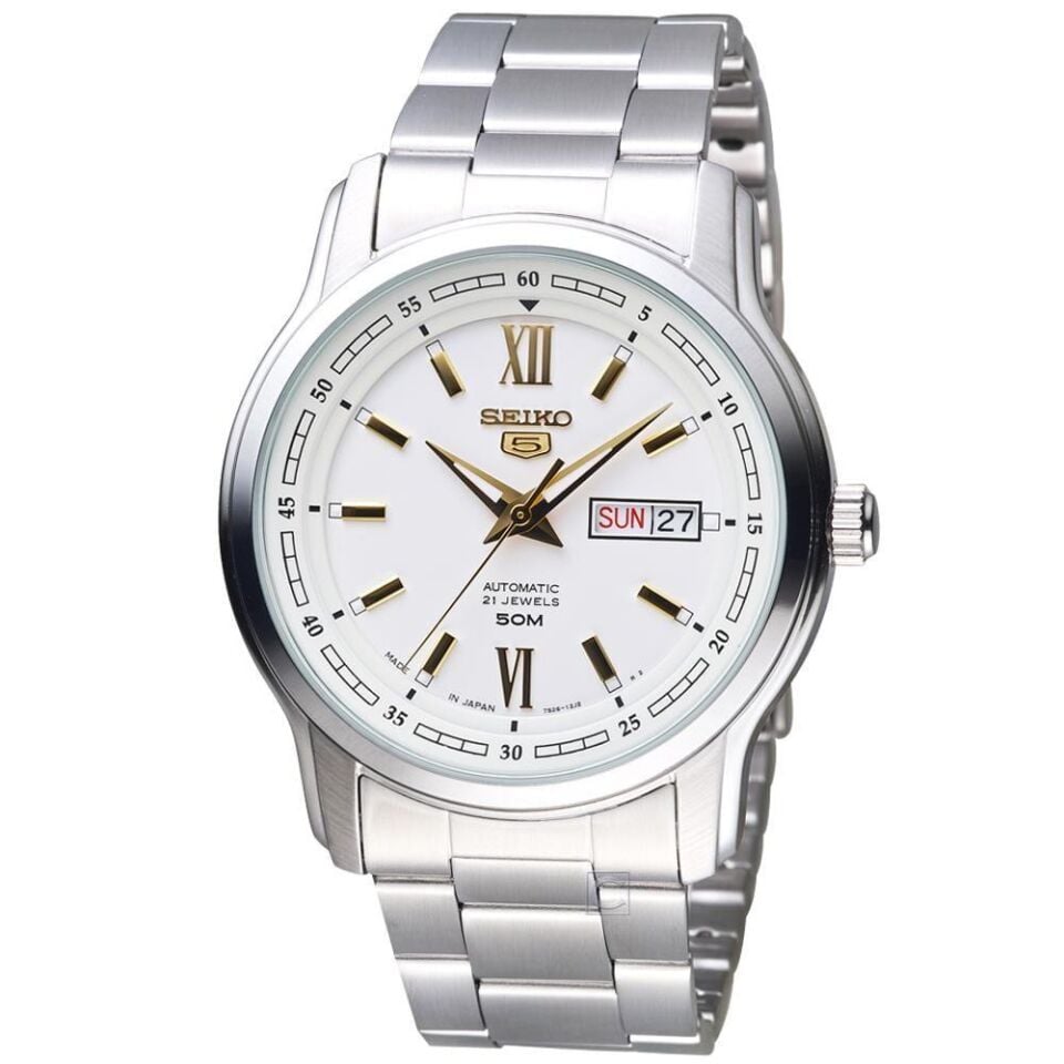 Seiko 5 Japan SNKP15J1  42 mm Gri Erkek Kol Saati