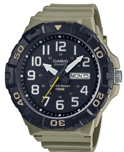 Casio MRW-210H-5AVDF Quartz Silikon Kahve Siyah Kadran Organik Cam 53 mm Erkek Kol Saati